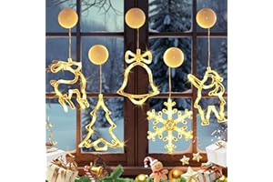 Mein HERZ 5 sztuk świąteczne lampki okienne, lampki choinkowe LED, świąteczne dekoracje okienne do wnętrz na zewnątrz, impreza, balkon, ogród