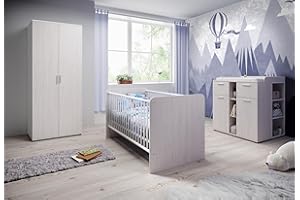 Stella Trading Ajustable, mélamine Matériau : Bois, Imitation pin Anderson, BxHxT 144x191x55 cm