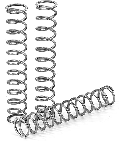 Ressorts Mécanique Précision GUNGY - 10 Ressorts Compression Acier Inoxydable 20mm - Fil 0,65mm, Diamètre 8mm - 0,36kg Force Ressort Projet Bricolage