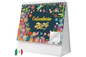 AEYAKA Calendario da Tavolo 2026 Calendario Novembre 2025 a Dicembre 2026, 20 x 20.5 cm, Italiano C08