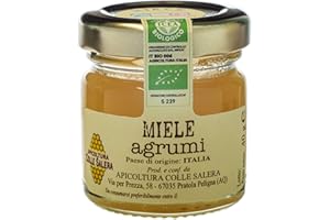 Miele biologico di Agrumi - Italiano non Pastorizzato | Apicoltura Colle Salera (40 gr)