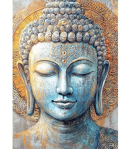 Diy 5D Diamond Painting Kit Pour Adulte Enfant Statue De Bouddha