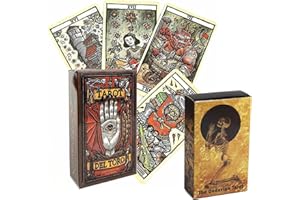 PMELCXD Anfängerfreundliche Tarotkarten - Tarot Deck mit 78 Einzigartigen Designs, Hochwertiges Papier, Ideal für Tägliche Wahrsagerei und Sammler