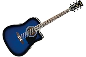 Ibanez PF15ECE-TBS Elektroakustische Gitarre, Transparent Blue Sunburst