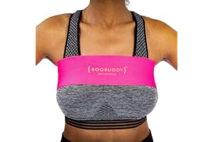 Booband Boobuddy Breast Support Band - High Impact Sports Bra Alternative Running Accessory for Women - Shock Absorbing Compression for Zero Bounce, Prevent Injury, Improve Posture