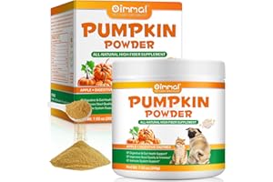 DATIVAL Pumpkin for Dogs and Cats, Organic Powder Pumpkin Puree Dog Food Toppers, Helps with Digestion, Nutrient Absorption, Diarrhea, Constipation & Upset Stomach, 200g