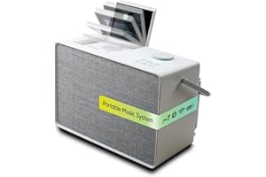 Pure Evoke Play sistema musicale versatile per interni ed esterni (radio DAB+/FM, internet radio, podcast, Spotify Connect, Bluetooth in un ricco suono stereo da 40W), Cotton White