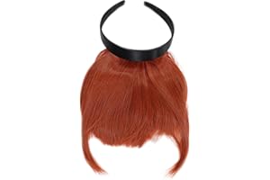 WIG ME UP Frange à clipper avec serre-tête et aux cheveux longs sur les côtés, effet naturel, rousse (350), HA071T-350