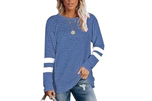 MOLERANI Women's Long Sleeve Round Neck Casual T Shirts Blouses Sweatshirts Tunic Tops for Winter