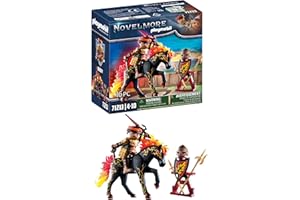 PLAYMOBIL Novelmore 71213 Guerrieri di Burnham, Cavaliere di Fuoco, Giocattolo per Bambini dai 4 Anni in su