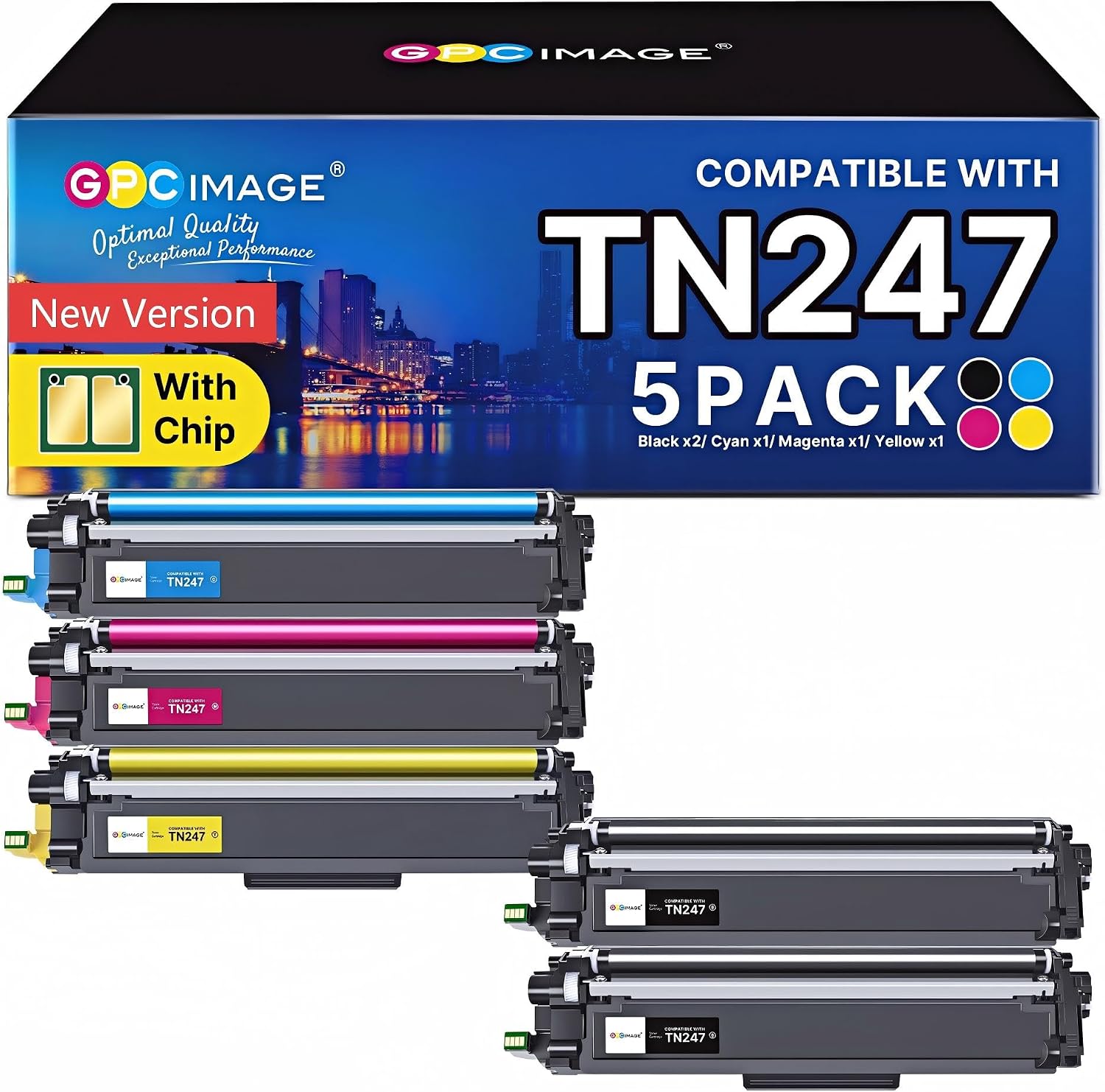 Technische Daten & Spezifikationen : GPC IMAGE TN247 Kompatibel für Brother TN-243