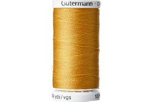 GÜTERMANN Gutermann Fil à Coudre en Polyester, 250 m, Or Jean (0968), 5,5 x 2,7 x 2,7 cm