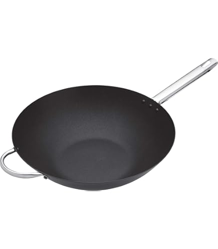 KitchenCraft MasterClass Wok van 24 Centimeter, Met Antiaanbaklaag