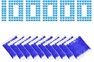 HYNXM Gel Balls, 100000 Blau Perlen, 7–8 mm Gel Balls Nachfüllmunition, Wasserperlen für Vasen Pflanzen Füllstoff und Deko