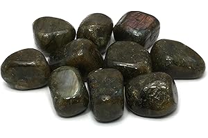 CRYSTALAGE Labradorite Sassolini da 20-25mm per Segno Zodiacale Leone, Scorpione, Sagittario