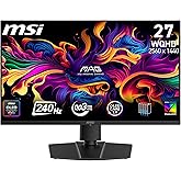MSI 26.5 MAG 273QP QD-OLED X24, Gaming Monitör, WQHD, 16:9, Flat, QD-OLED, 240Hz, 0.03ms, FreeSync Premium Pro