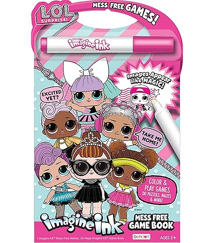 LOL Dolls Coloring & Activity Books Set - 6 Pack Bundle With Stickers, Tattoos & Magic Pen