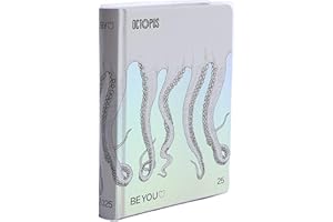 GIOCHI PREZIOSI BE YOU Octopus Small, Diario Scuola 2024-2025, Agenda 12 Mesi Datata, Formato Easy 12,5cm x 16,5cm, Diario con Sticker e Segnalibro, Colore Bianco
