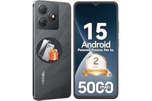 OSCAL 2025 Smartphone Android 15, 12GB +128GB/2TB Telefono Cellulare, 6.52" HD+ 90Hz, 5000mAh Smartphone Offerta, 13MP+5MP, Octa Core, 4G Dual SIM/GPS/Fingerprint/OTG/3.5mm Jack