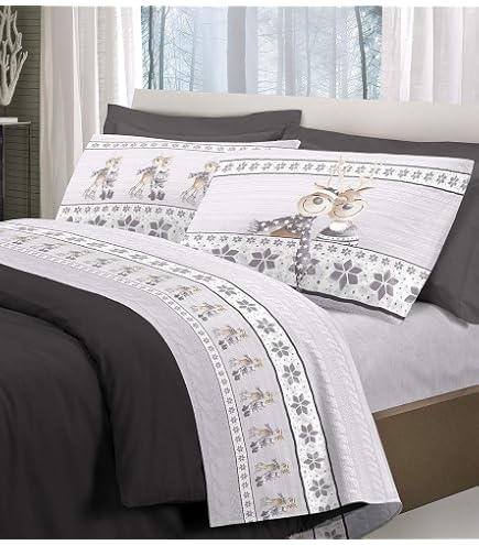 Set Lenzuola Matrimoniali 100% Cotone Con Fantasia Pecorelle - PELLECCHIA COLORI - Made In Italy - Beige
