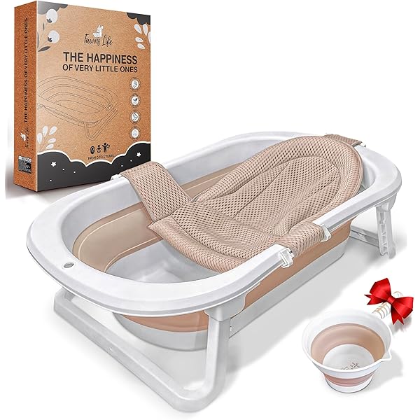 THERMOBABY Daphne Badeliege - Blaue Blume Für Sicheres Babybad