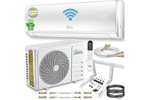 Kältebringer Climatiseur Split Quick Connect 18000 BTU - Inverter avec fonction de chauffage - jusqu'à 91 mètres - très silencieux - ensemble complet, ligne de cuivre de 5 m, R32, matériel de montage