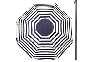 Aktive 62112 - Sombrilla playa D240 cm con protección UV30 Beach