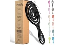 Ninabella Hair Brush without Pulling - Brush for Men and Women - Detangler Brush Also for Curls & Long Hair - Detangling Brush Hair Brushes - Black