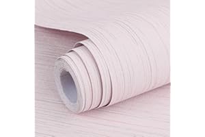 ARTHOME WALL DECOR Arthome vinilo adhesivo muebles 60cmx10m Texturizado Grasscloth Papel Pintado,Autoadhesivo Removible Contacto Papel Adhesivo para Dormitorio Estar Armario,Revestimiento mural adhesivo(Rosa）