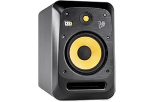 KRK V8 S4 haut-parleur 230 W Noir, Jaune - Hauts-parleurs (2-voies, Avec fil, XLR, 230 W, 29 - 24000 Hz, Noir, Jaune)
