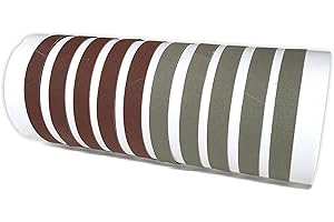 RED LABEL ABRASIVES 3/4" x 30,5 cm grob P80 Körnung / Medium P320 Körnung / feine P800 Körnung / Ultra feine P5000 Körnung Messerschärfer Schleifbänder, 10er Pack Sortiment (kompatibel mit Work Sharp Ken Zwiebel)