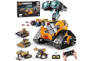 Hapikids Roboter Kinder Spielzeug, 5-in-1-Roboticset mit App-FernsteuerungSpielzeug ab 6 7 8 9 Jahre Jungen Geschenk Junge 6-14 Jahre Spiele ab 8 9 10 Jahren Spielzeug Kreatives Geburtstagsgeschenk