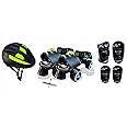 Jaspo Blacken Intact Adjustable Senior Roller Skates Combo Suitable for Age Group 6 to 14 Years (Skates+ Helmet + Knee Guard+ Elbow Guard +Key)