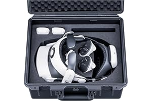 Lykus Titan OQ220 Mallette Valise Sac Case pour Quest 3S/Quest 3 et BOBOVR S3 Pro/M3 Pro/Kiwi Design H4 Halo Sangle de Tête avec Batterie, Meilleure Protection [Valise Uniquement]