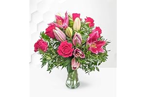 PRESTIGEFLOWERS Roses et lys - fleurs - bouquet frais - fleurs d'anniversaire - fleurs du lendemain - fleurs d'anniversaire - Fête des mères - Bouquet de fleurs - Fraiches a livrer