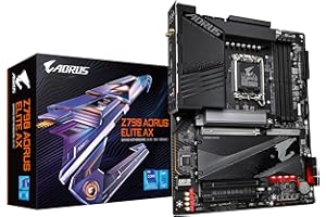 GIGABYTE Z790 AORUS Elite AX (LGA 1700/ Intel Z790/ ATX/ DDR5/ Quad M.2/ PCIe 5.0/ USB 3.2 Gen2X2 Type-C/Intel WiFi 6E/ 2.5GbE LAN/Q-Flash Plus/PCIe EZ-Latch/Gaming Motherboard)