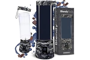 ‎BLENDYGO Blender bezprzewodowy BlendyGo 3® przenośny mini blender do smoothie i koktajli, USB, mikser, kruszy lód i mrożone owoce, technologia PulseMotion & BlendPro, 550 ml (Moro)