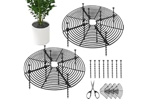 BSTDAYEVER Blumentopfgitter Blumentopf Abdeckung 30cm 2Stk Pflanzenschutz Katze Umweltfreundlichem Pflanzenschutzgitter Ungiftigem für Kinder und Haustiere Schutz von Pflanzen zu Hause vor dem Umkippen