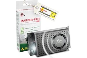 ‎GARDIGO GARDIGO® Marder-Frei Dual | Marderschreck Auto | Mobile Marderabwehr für KFZ, Haus, Dachboden, Garage | Ultraschall und Blitzlicht | Anschluss an 12V Autobatterie oder Batteriebetrieb möglich