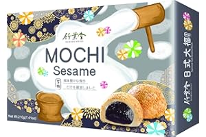 yoaxia ® - [ 210g ] Sesam Mochi | Sesame | Klebreiskuchen mit Sesam | Japanese Style