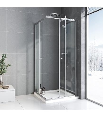 Duschkabine SPA 100x90x190 Cm – Rahmenlos Mit 8 Mm Sicherheitsglas – Ohne Duschtasse