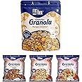 Fit & Flex Baked Crunchy Mango Coconut (275g), Happy Berries, Mixed Fruit, Choco Almond & Cookies (22g) Ready To Eat Healthy Breakfast granola - As Seen on Shark Tank India - (275 + 22*3 g) - Combo Pack Of 4