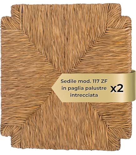 ZStyle SET SEDUTE PAGLIA Mod. 996 Seduta Sedile Ricambio Telaio Fondo