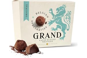 GRAND BELGIAN SPECIALTIES Truffes enrobées de chocolat belge GRAND 200g, truffes à offrir, chocolats à offrir, Authentique Chocolat Belge d'héritage familial