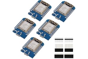 AOICRIE 5 PCS Nodemcu Wifi Development Board with ESP8266 Chip ESP-12F 4MB Byte Module for Arduino