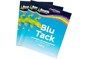 PRODBUY LIMITED [Pack of 3] Bostik Blu Tack 48g Packs Reusable Adhesive Sticky Putty (Blue)