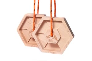 Madu Climb Portable Fingerboard – Solid Hardwood 6-Edge Hangboard for Rock Climbing Training | Compact One-Piece Grip Strength Tool for Climbers