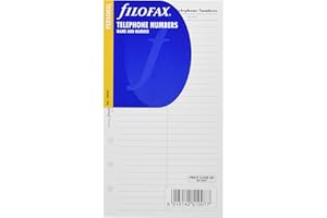 ‎FILOFAX Filofax Personal Einlagen, Name und Telefonnummer