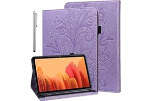 BOLELAW Custodia per tablet Amazon Kindle Fire HD 8 & 8 Plus (12/10th Gen, 2022/2020 Release) 8" con pennino capacitivo in pelle PU per Kindle Fire HD 8 Tablet Case (viola)