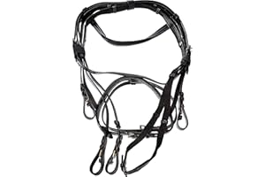 Kerbl Covalliero Brida estándar Cuero para Pura Sangre, Negro